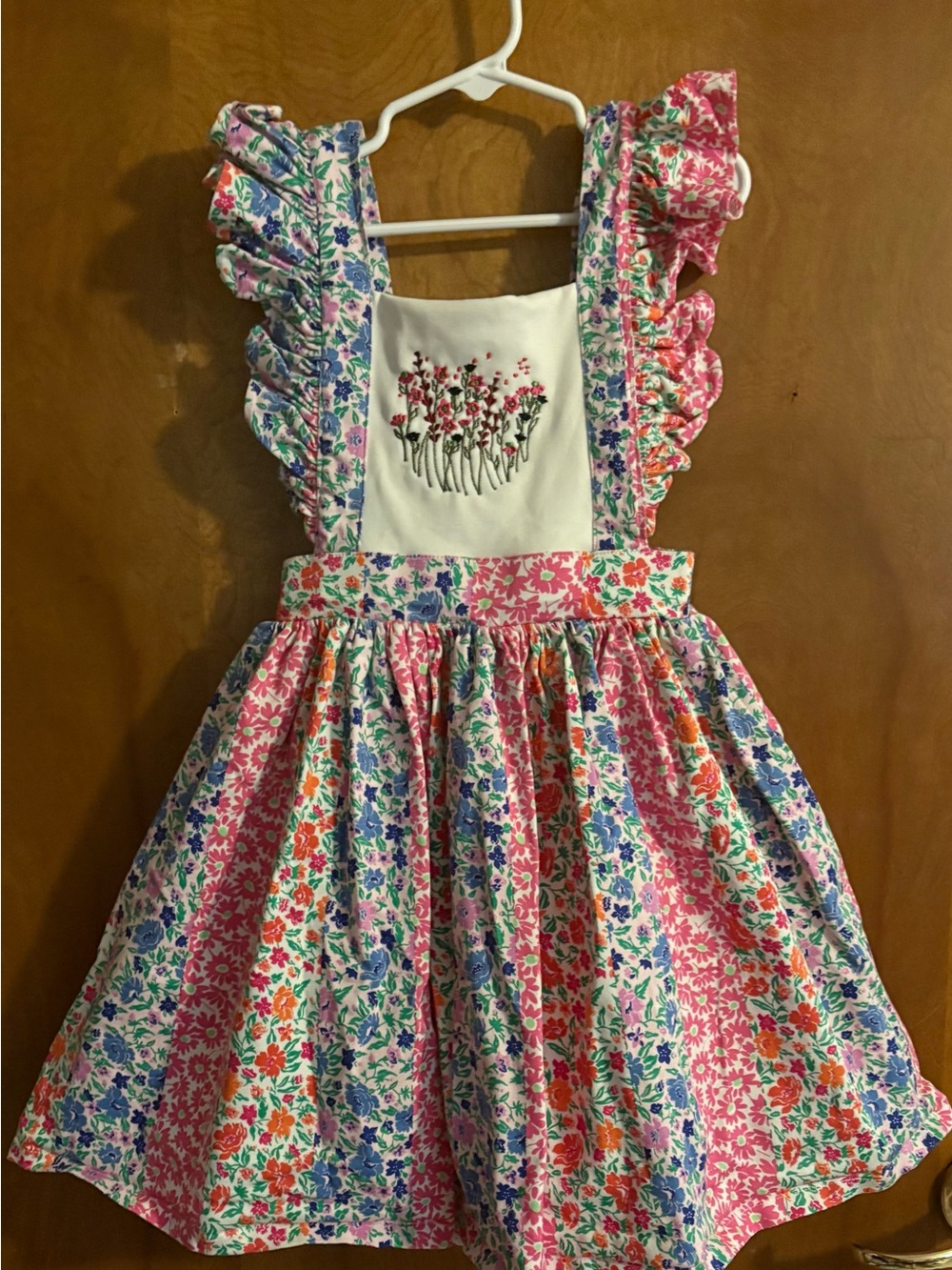 Little Grey Size 5 Year beautiful floral pinafore dress handmade